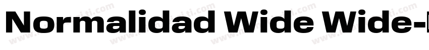 Normalidad Wide Wide字体转换